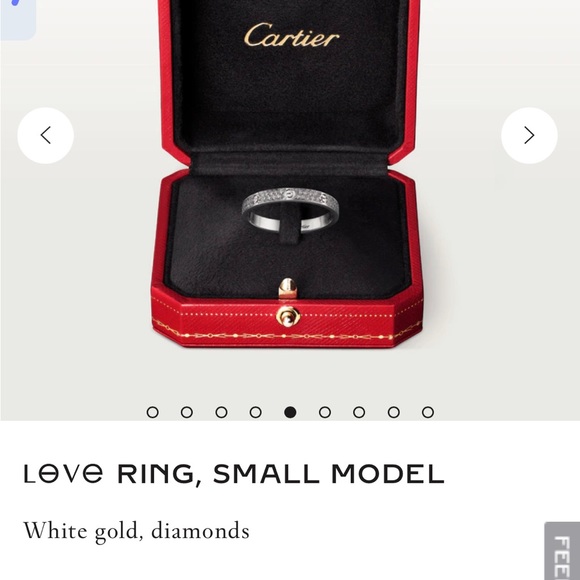 ***SOLD** Cartier Pave Diamonds Love Ring White gold Box +Cert of Authenticity - Picture 11 of 15